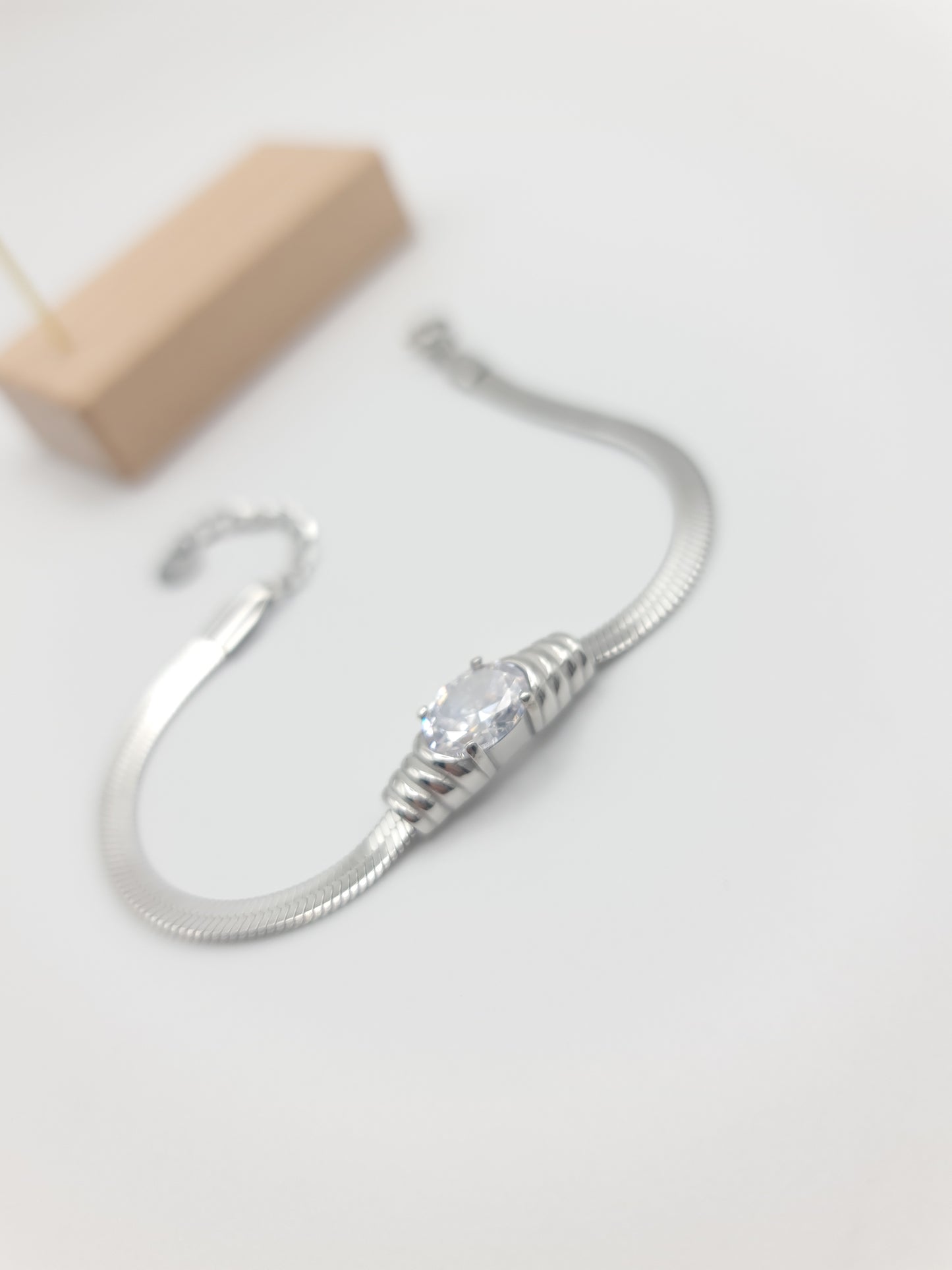 Bracciale Snake con zircone