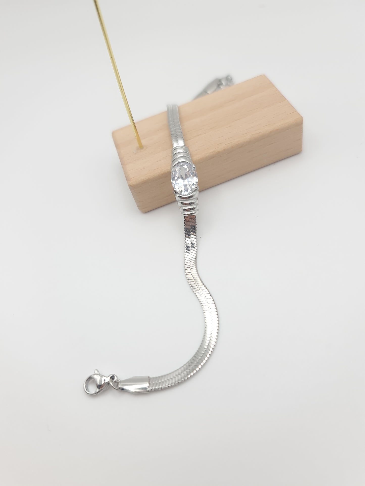Bracciale Snake con zircone