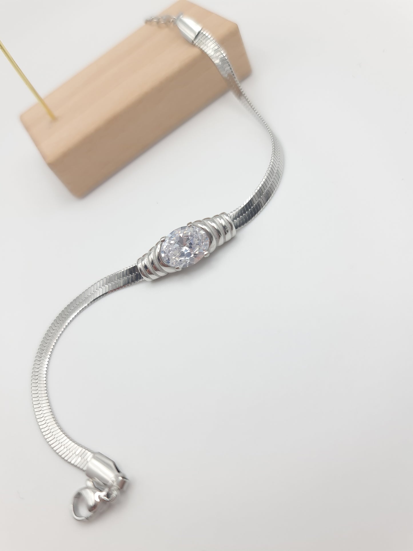 Bracciale Snake con zircone