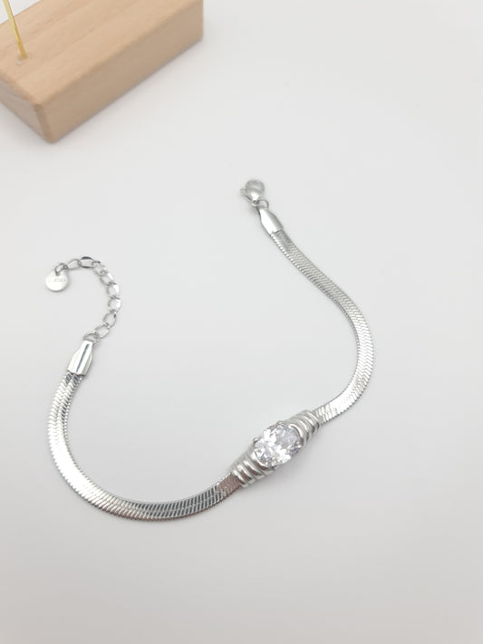 Bracciale Snake con zircone
